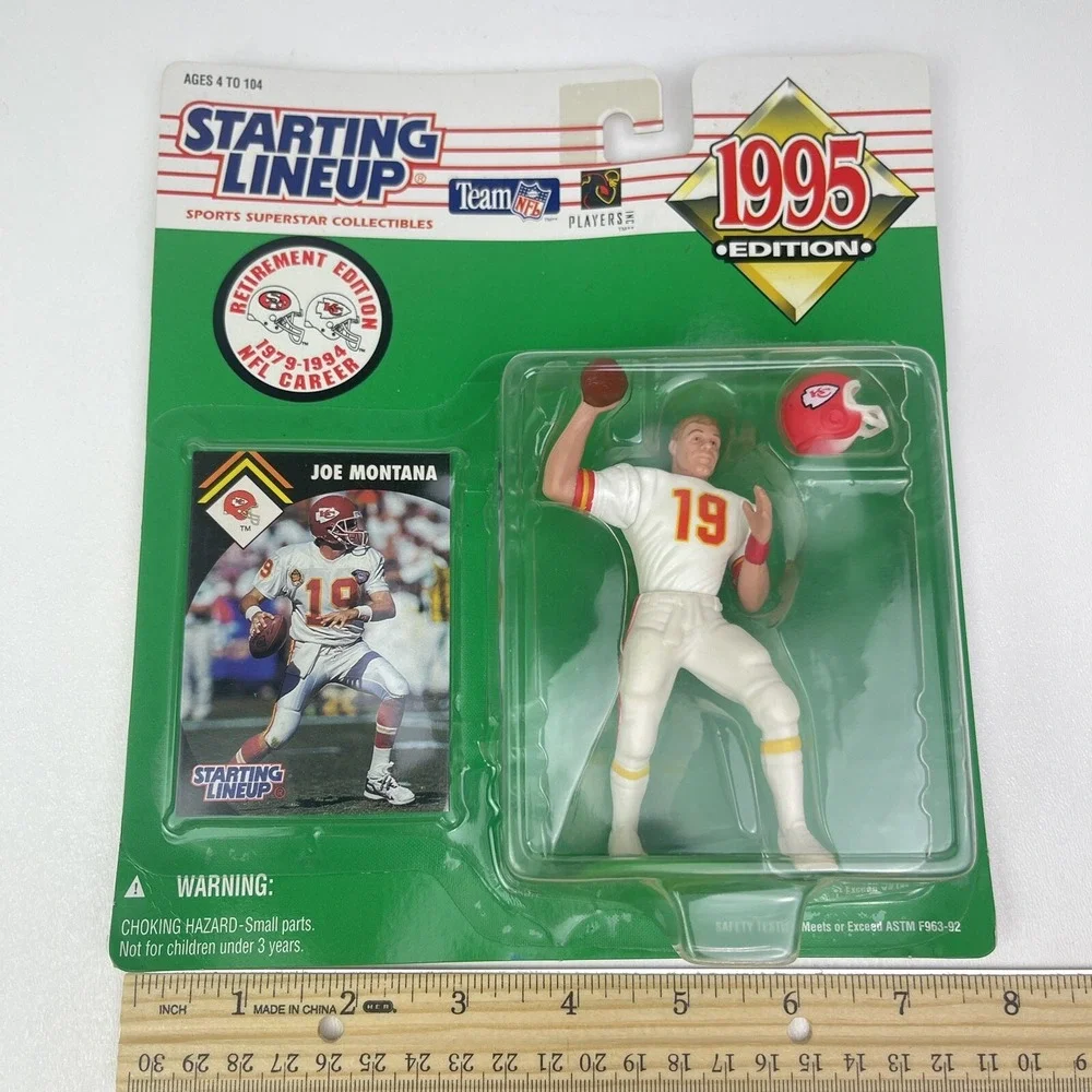 1995 Kenner Starting Lineup JOE MONTANA Retirement Edition Kansas City Chiefs